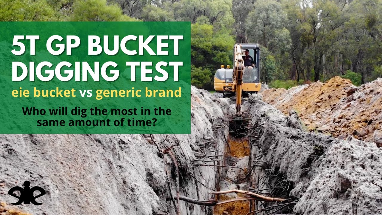 eiengineering 5T GP Bucket Comparison Digging Test