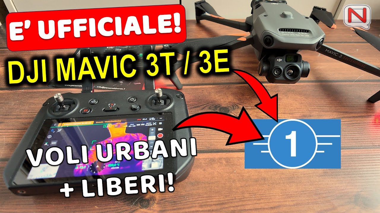 UFFICIALE: DJI Mavic 3T C1! Voli Urbani Liberi con Batteria Leggera!