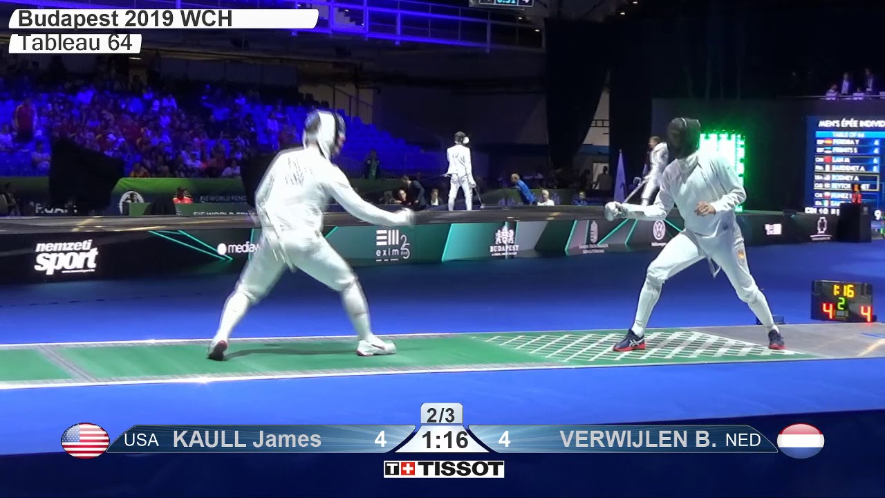 2019 242 T64 13 M E Individual Budapest HUN WCH GREEN VERWIJLEN NED vs KAULL USA