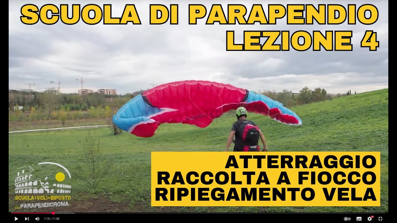 Tutorial CORSO BASE. Lezione 4. scuola Parapendio Roma
