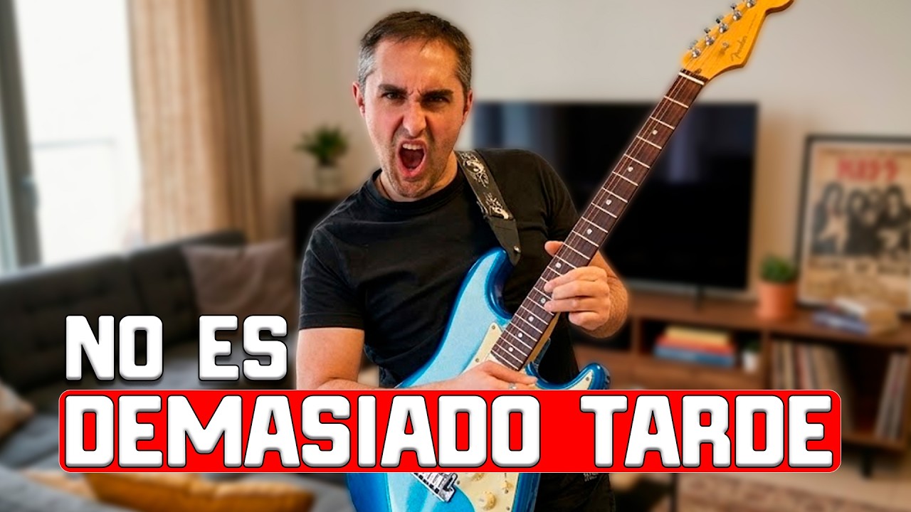 Cómo ser increíblemente bueno en la guitarra en tus 40 y 50 años aunque creas que ya es tarde