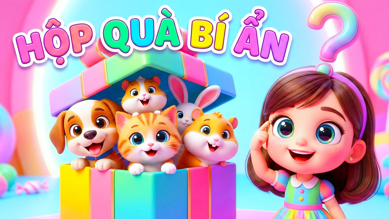 Trong Hộp Quà Có Gì? 🎁 Bé Học Nói 21 Con Vật Siêu Dễ Thương