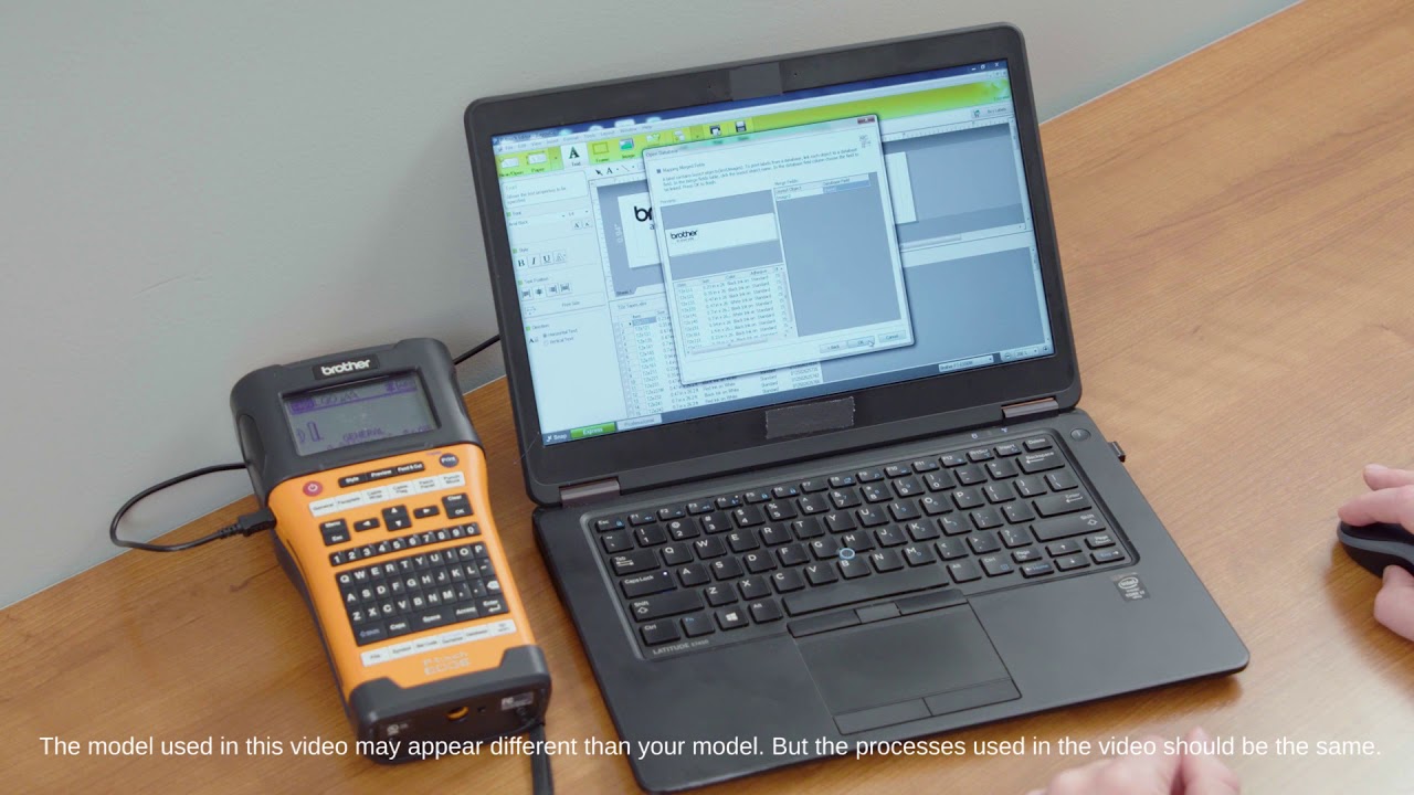 How to Use P-touch Editor with Brother PT-E550WVP/PT-P900 Series Professional Industrial Labellers