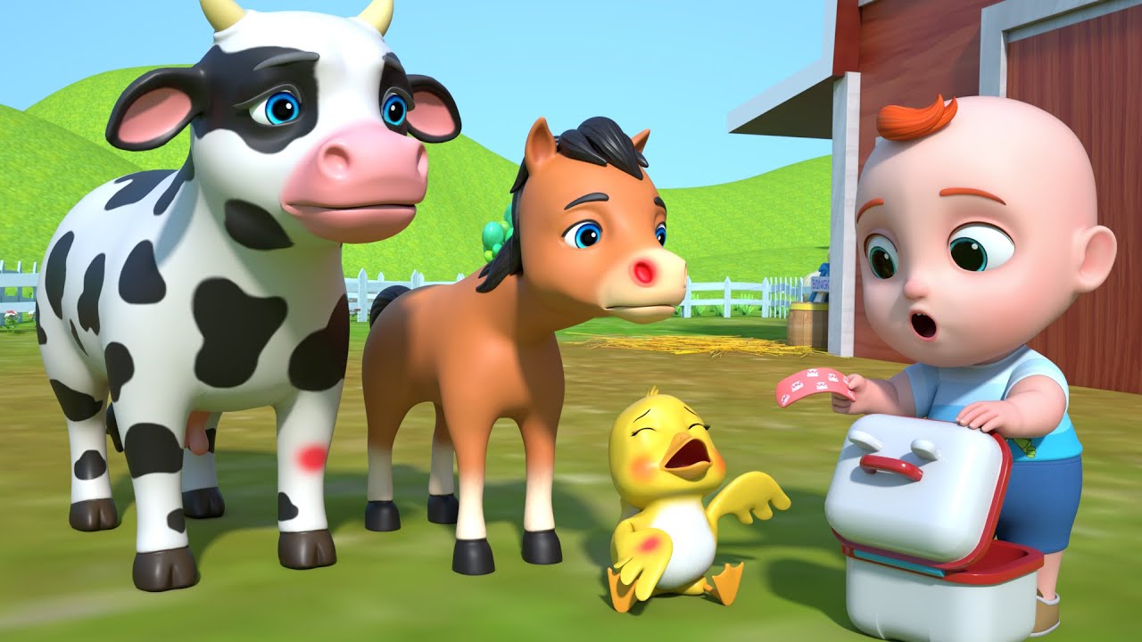 ¡Bebé ayuda a animales heridos | Animales Boo Boo | Bebé Leo - Canciones Para Niños