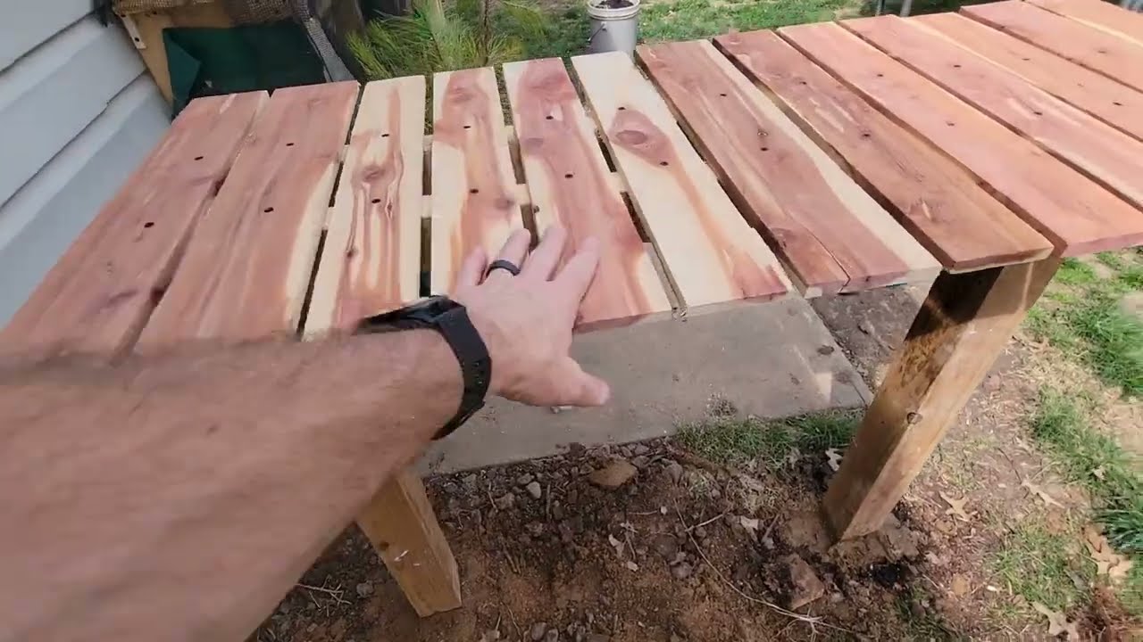 DIY bonsai bench