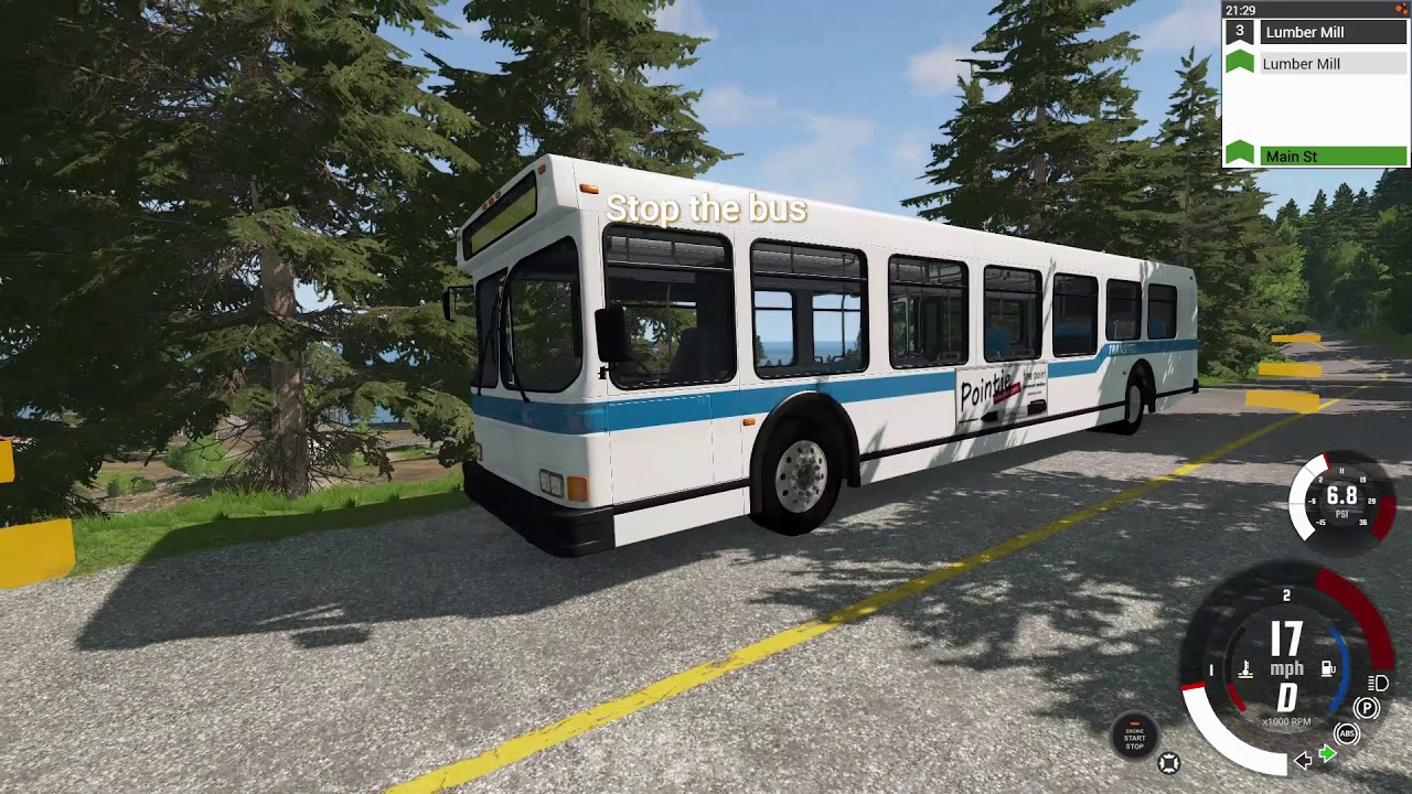 BeamNG.drive East Coast USA Bus route 3