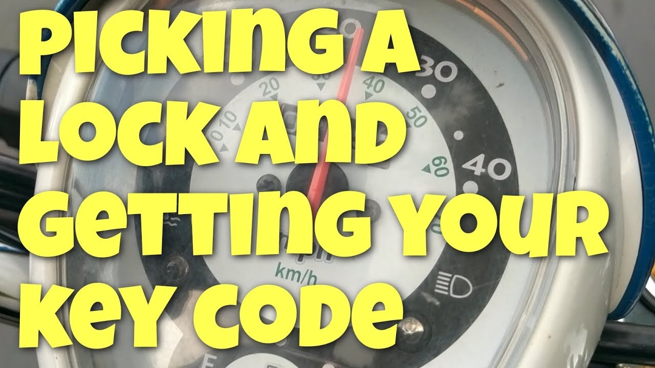 Picking a lock and finding your scooter key code