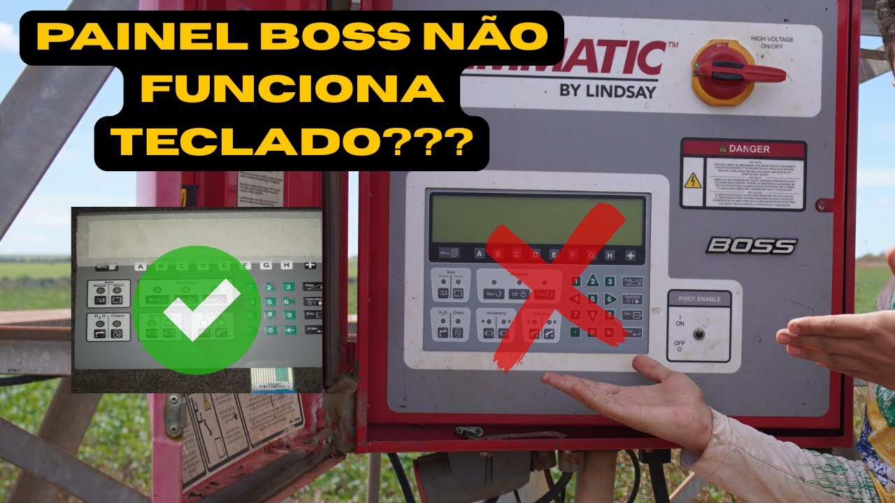 🚨 Painel BOSS com Teclado Travado? Veja Como Trocar Agora! PIVÔ CENTRAL ZIMMATIC 🌽💦