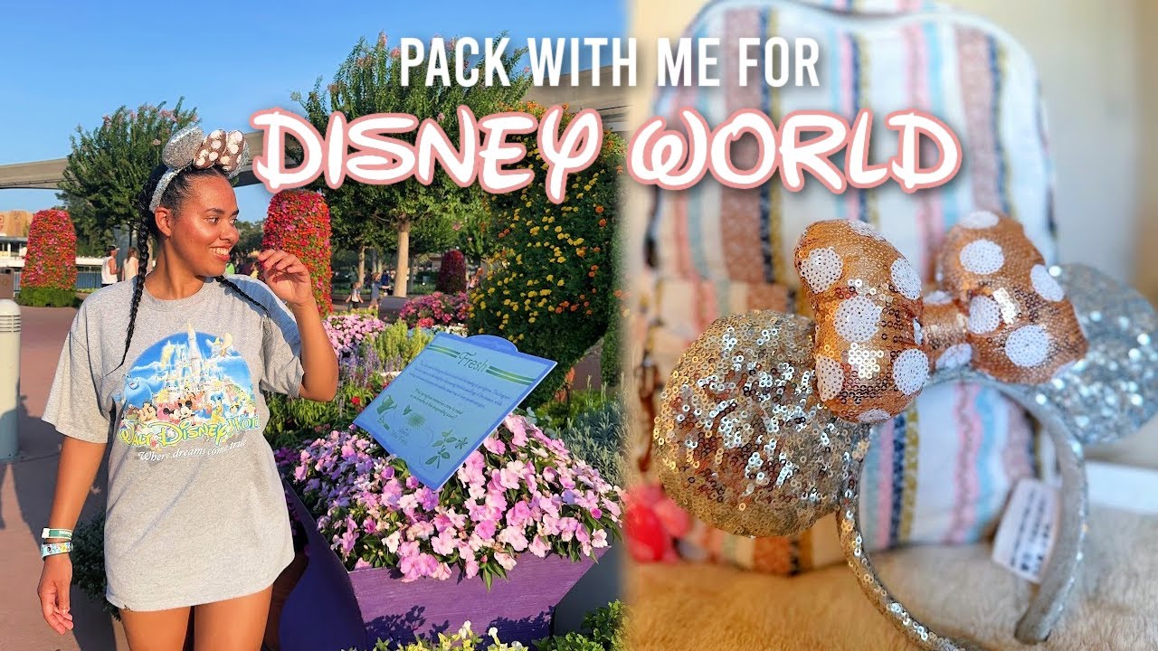Packing for a week at Disney World in only a personal item! 🐭✈️ ✨