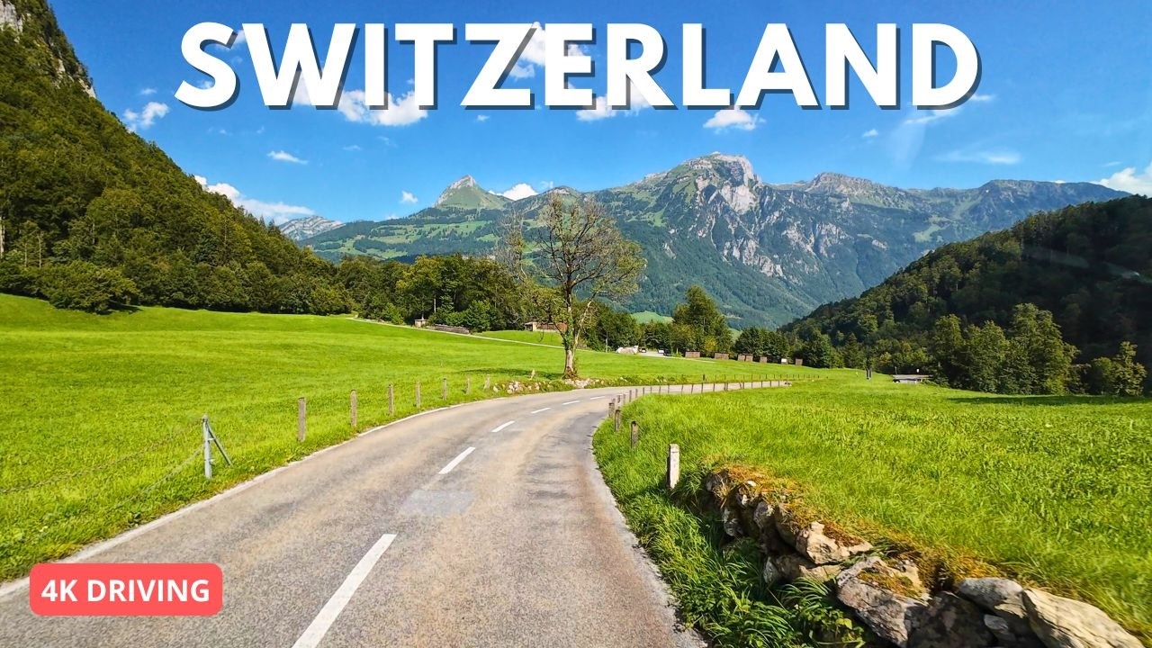 Scenic Switzerland Drive 🇨🇭 | Klöntalersee to Wartau in 4K