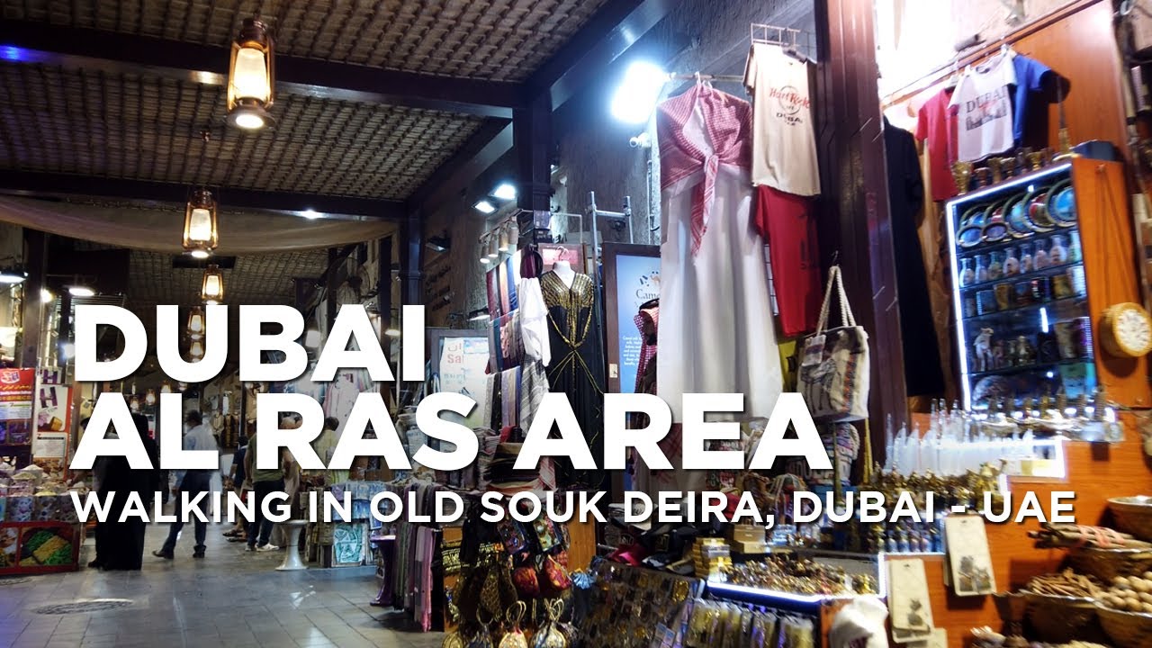 Walking in Al Ras Area Deira, Dubai | Dubai Old Souk | Dubai City - UAE