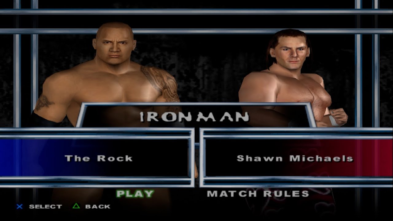 WWE SmackDown! Here Comes the Pain - The Rock VS Shawn Michaels (IRONMAN)