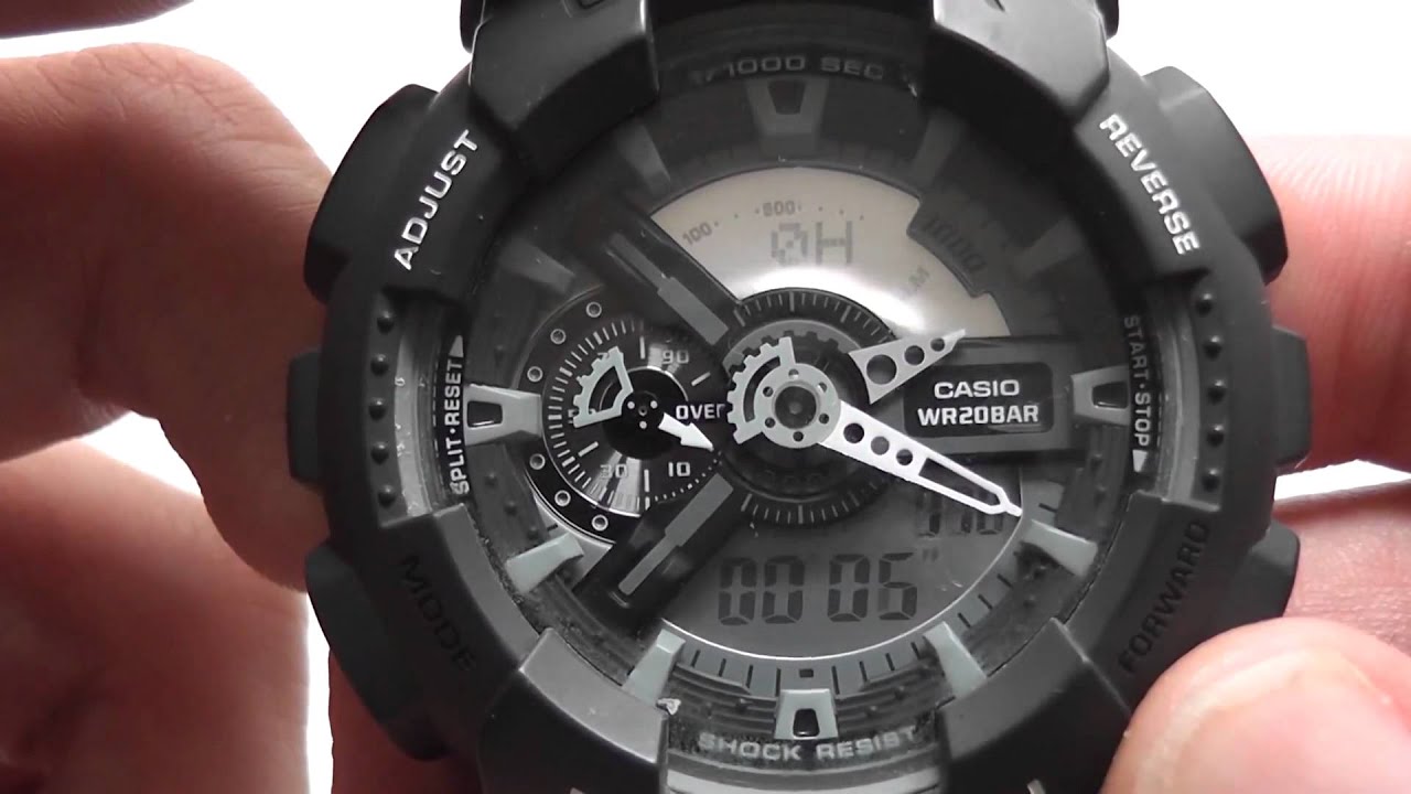 how to measure speed with a Casio G-shock GA 110C-1Aer