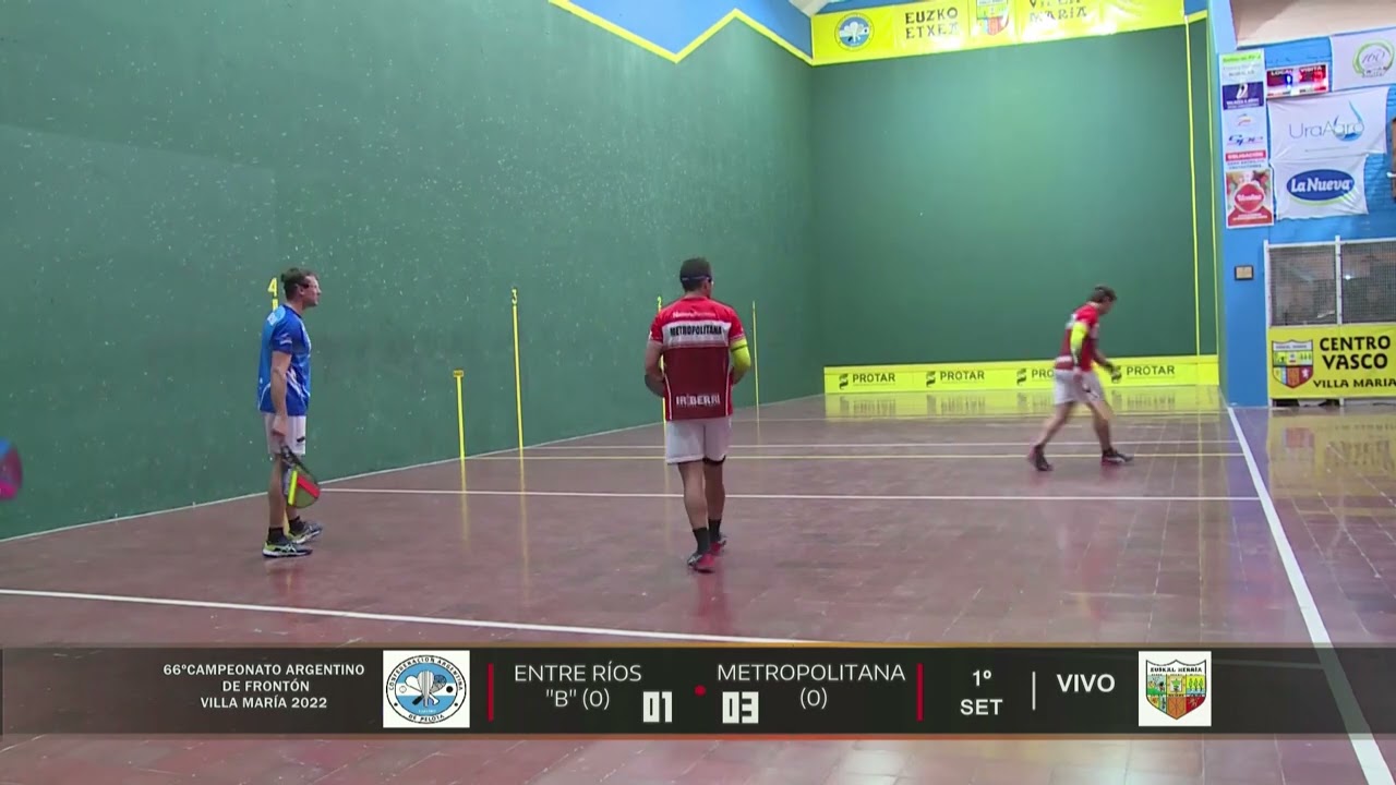 66° CAMPEONATO ARGENTINO DE FRONTÓN VILLA MARÍA 2022   FINAL   METROPOLITANA VS  ENTRE RÍOS B
