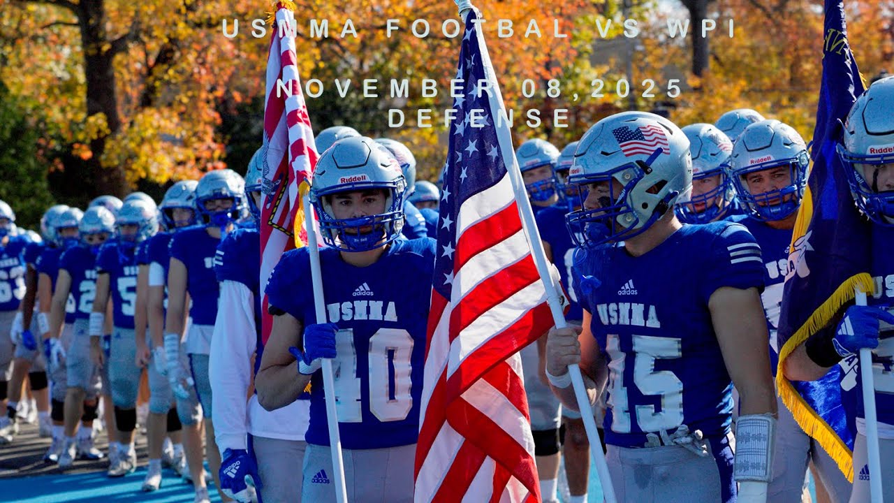 2025 11 08 United States Merchant Marine Academy D3 Football vs WPI. Highlights of Defense Plays