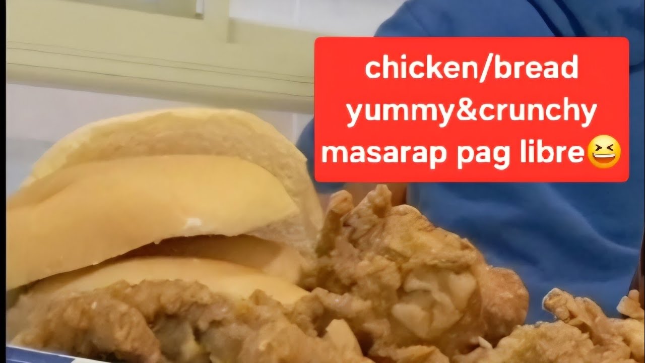 Chicken/bread busog lusog na!😆#ofwkuwait #ofwlife#tanghalian #chickenfry #bread #crunchy