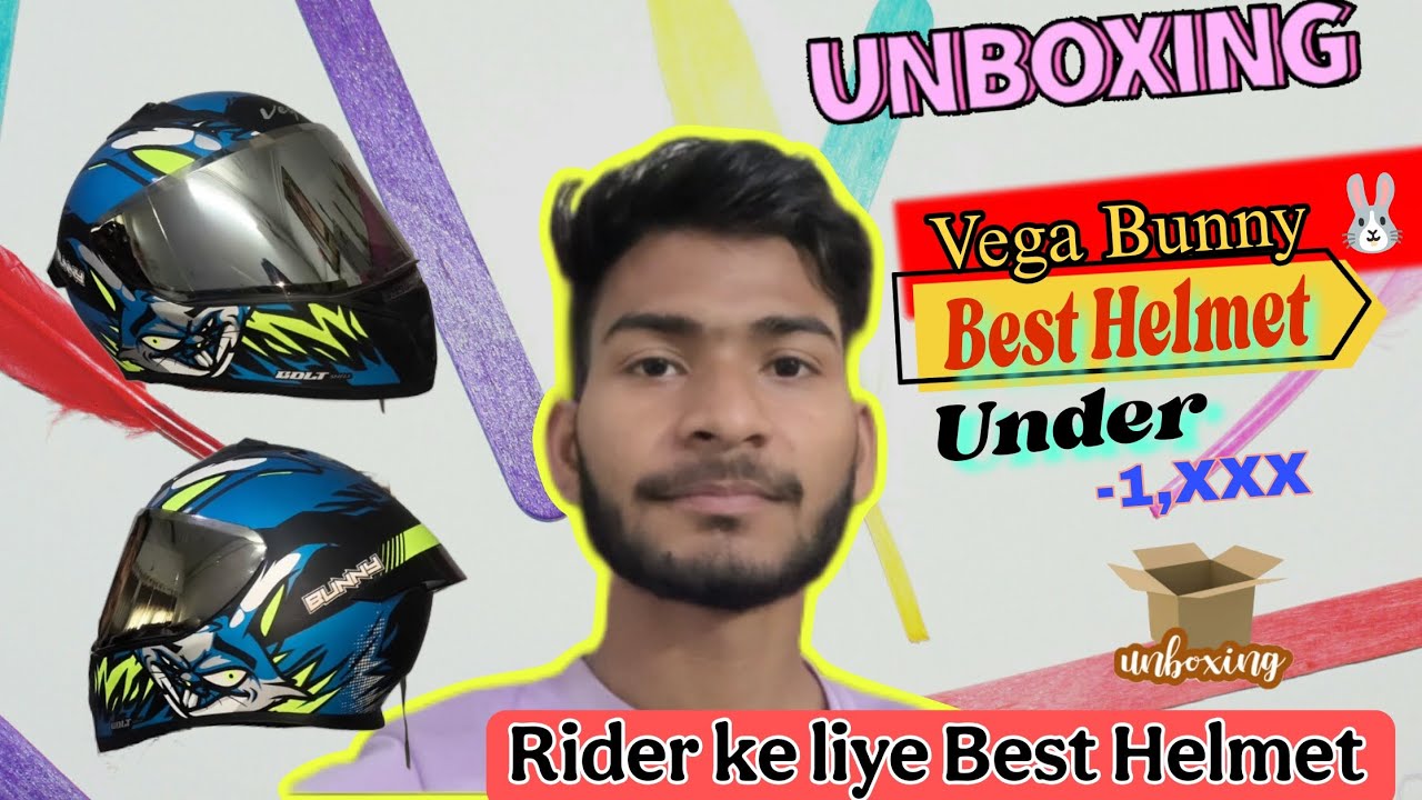Unboxing Vega Bunny Helmet In Best Look And Price || Best Helmet Under Rs 1000 @vijaylifestylex