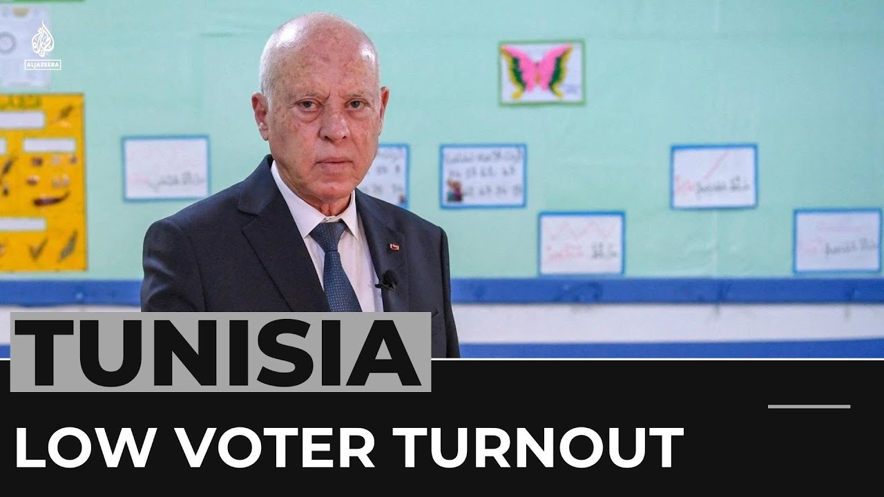 Record low turnout, opposition boycott mar Tunisia elections