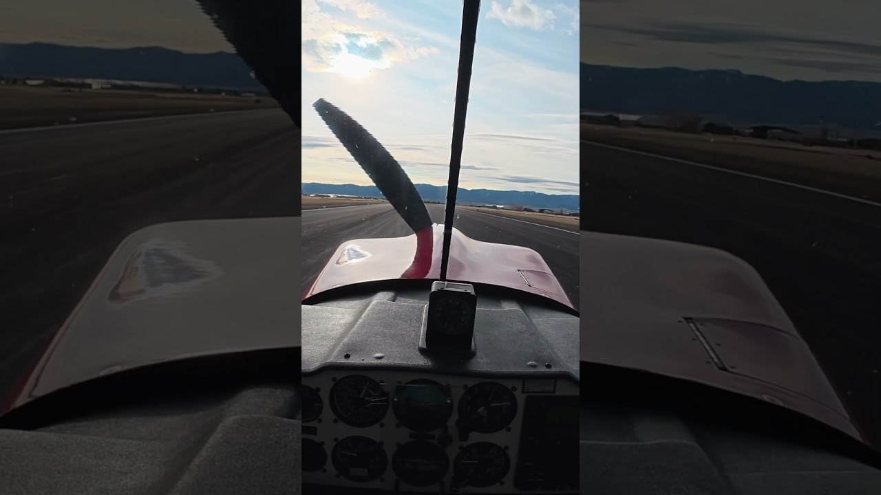 Rookie tailwheel pilot nails landing. 