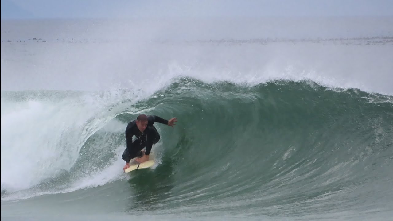 Surfing crazy barrels in Betty's Bay