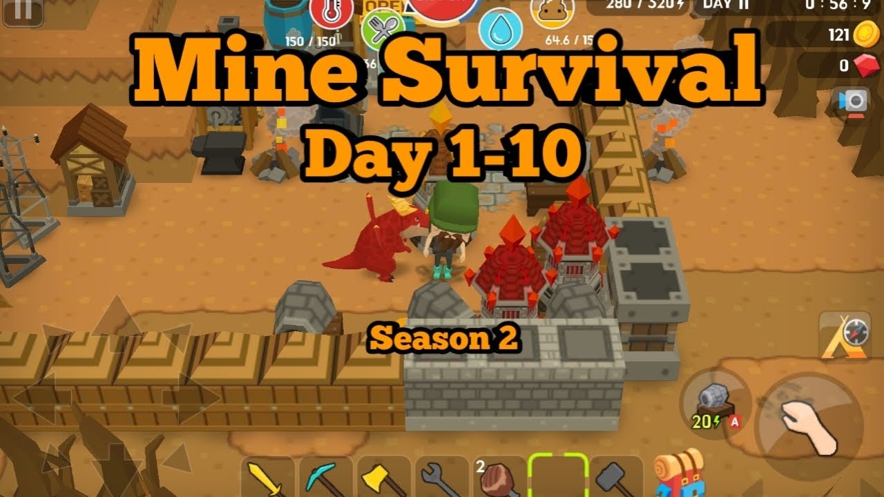 Mine Survival | Day 1-10 | Hard Mode | Season 2