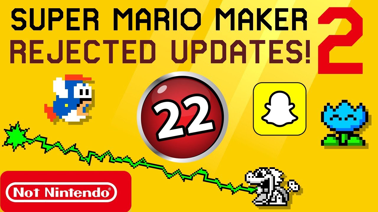 Mario Maker 2: Отклонённые обновления №22 — Ужасающие двадцать две потрясающие идеи