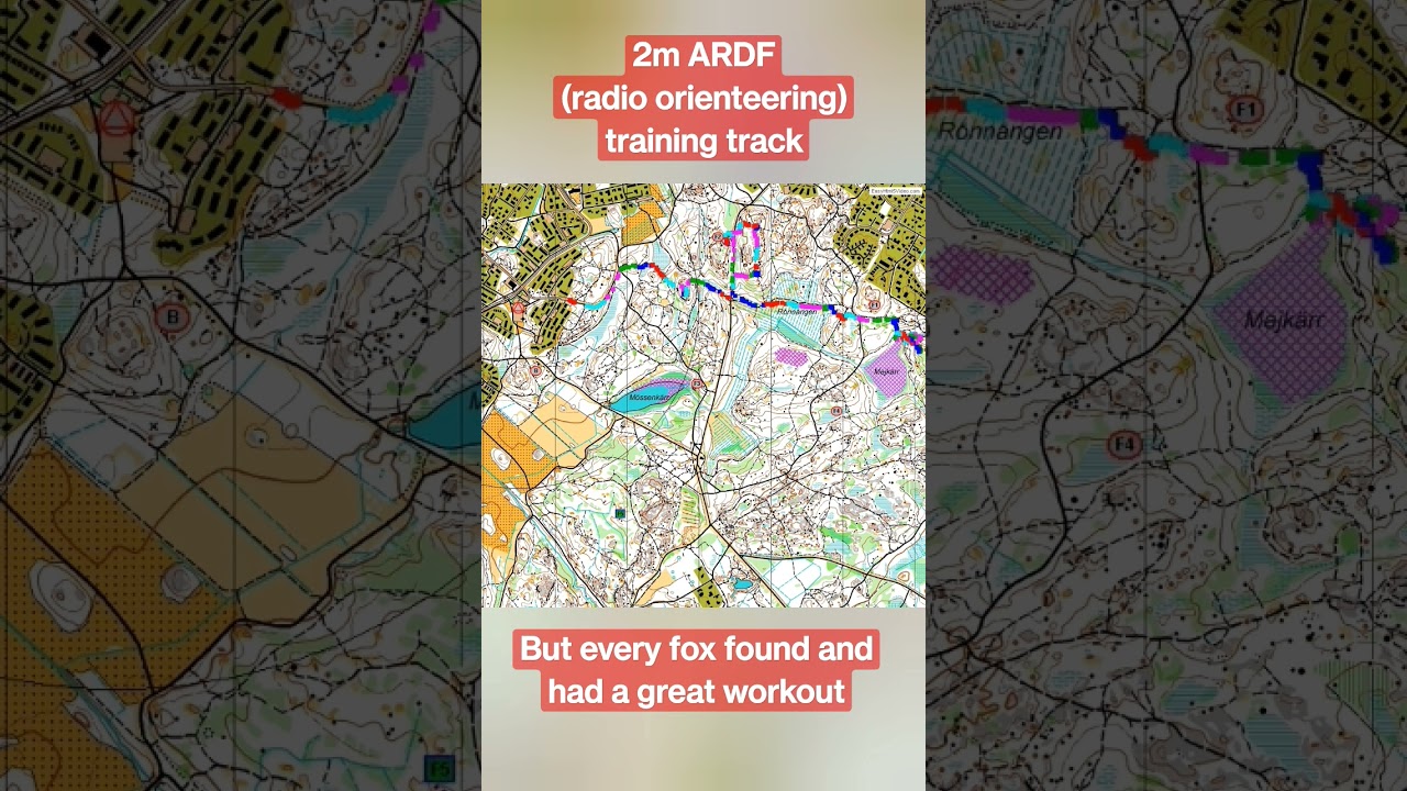Radio orienteering track form Suna, Finland 13.5.2023