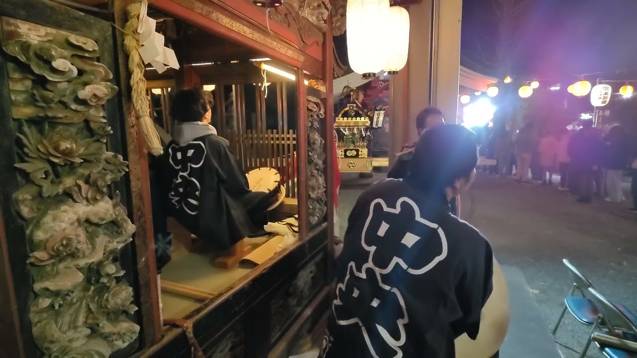 2025年12/31～2026年1/1 湯河原 素鵞神社 送り太鼓～迎え太鼓 中央区⑦