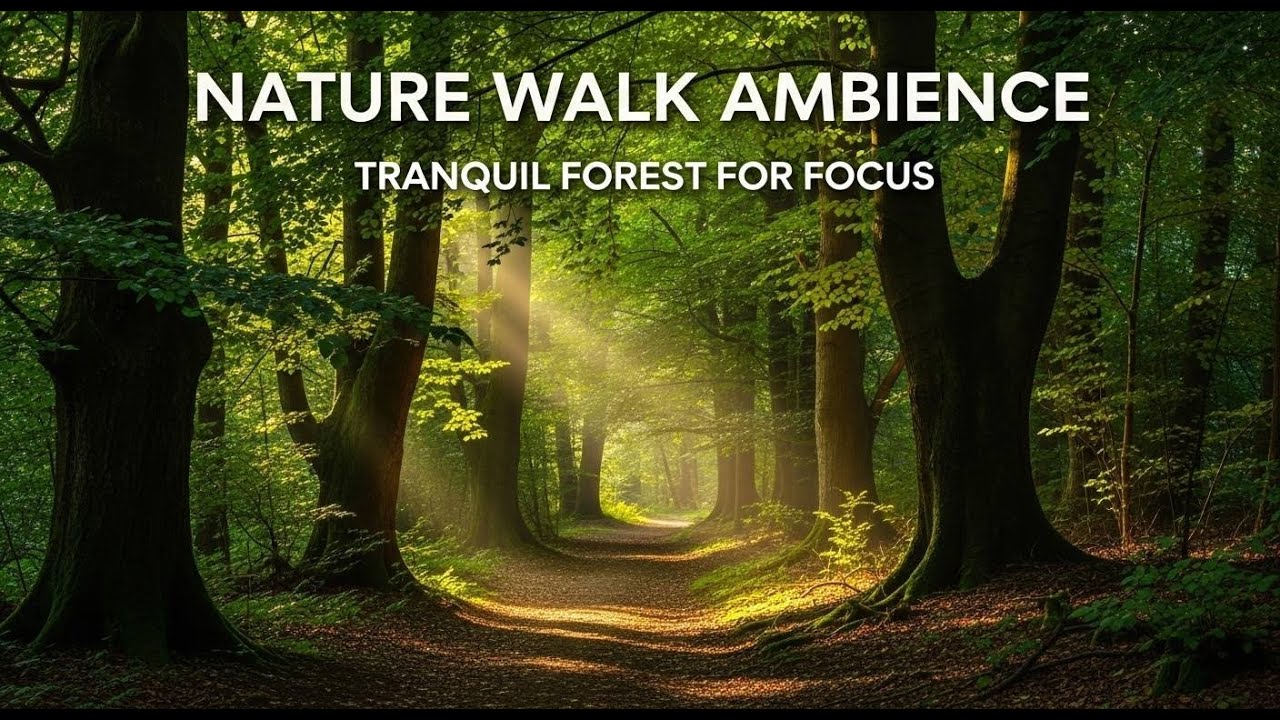 Tranquil Forest Ambience | Peaceful Walk in Nature for Focus & Calm | Whispers of Nature
