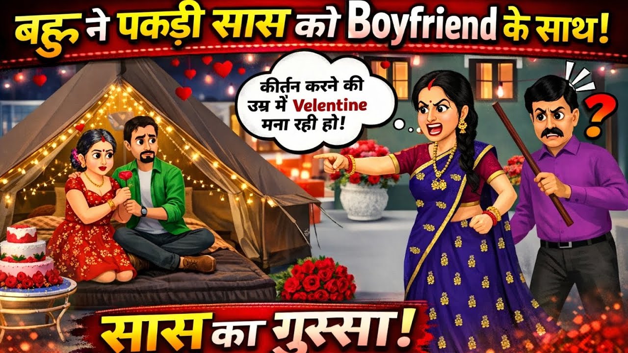 Bahu ne pakda sas ko boyfriend ke sat sas ka gusha 