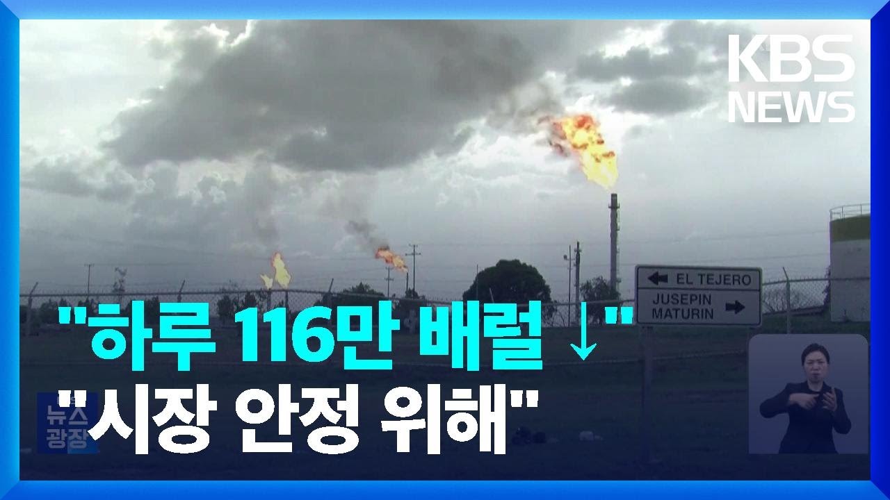 OPEC+, 하루 116만 배럴 감산&hellip;&ldquo;시장 안정 위한 결정&rdquo; / KBS  2023.04.03.