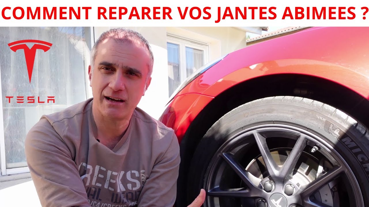 comment réparer les jantes tesla model 3 ?  un super resultat !