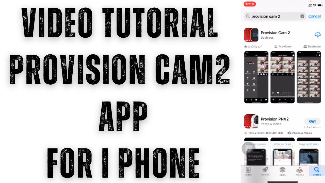 Provision Cam2| Provision Cam2 App| A Video Tutorial for Provision Cam2 App for iphone Setup