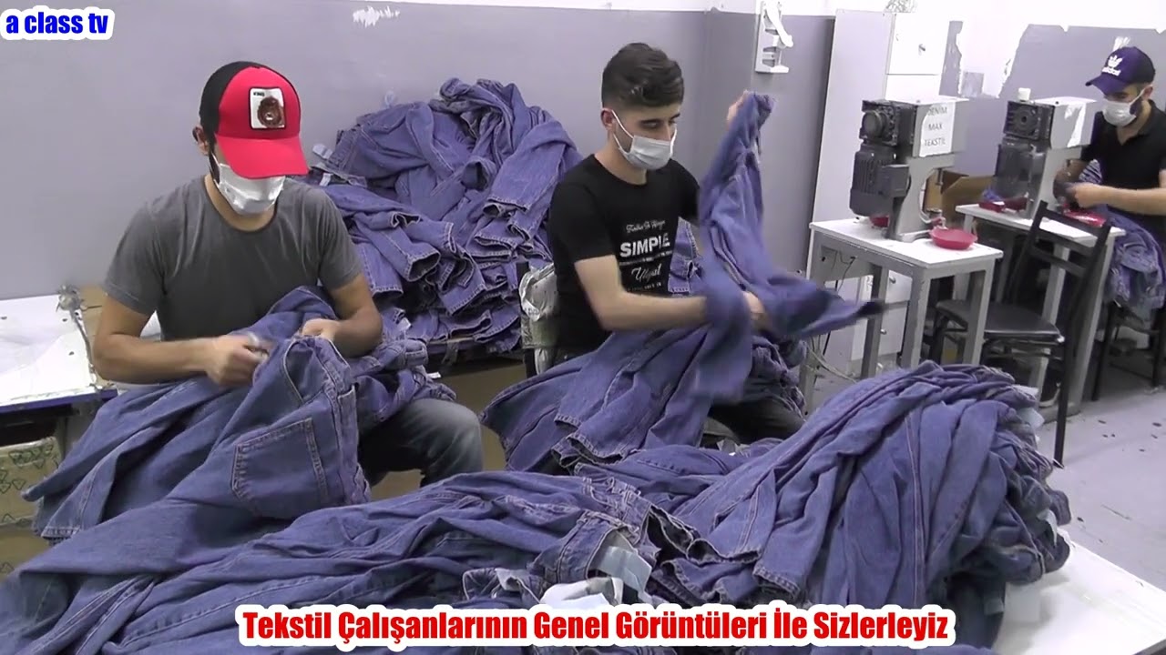 Denm Max Tekstil Çalışanlarından Kot Pantolon İmalatı