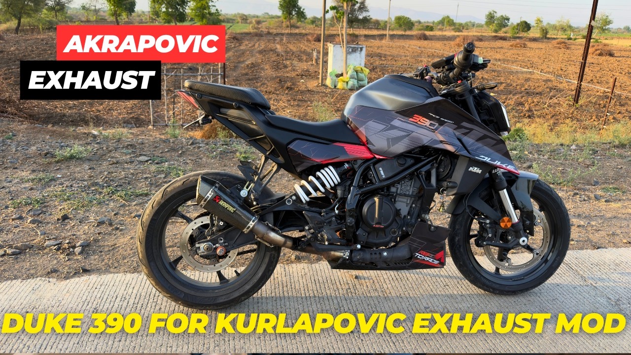 Duke 390 For Akrapovic Exhaust Modification