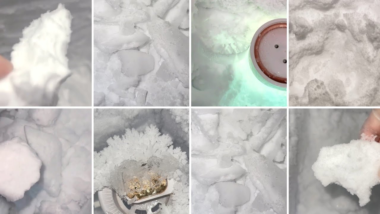 FREEZER FROST EATING / WHITE ICE EATING / ASMR