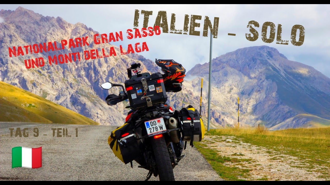 Solo-Motorradtour Italien - Tag 9 - Teil 1 - Gran Sasso Nationalpark | Route, Orte 🇮🇹
