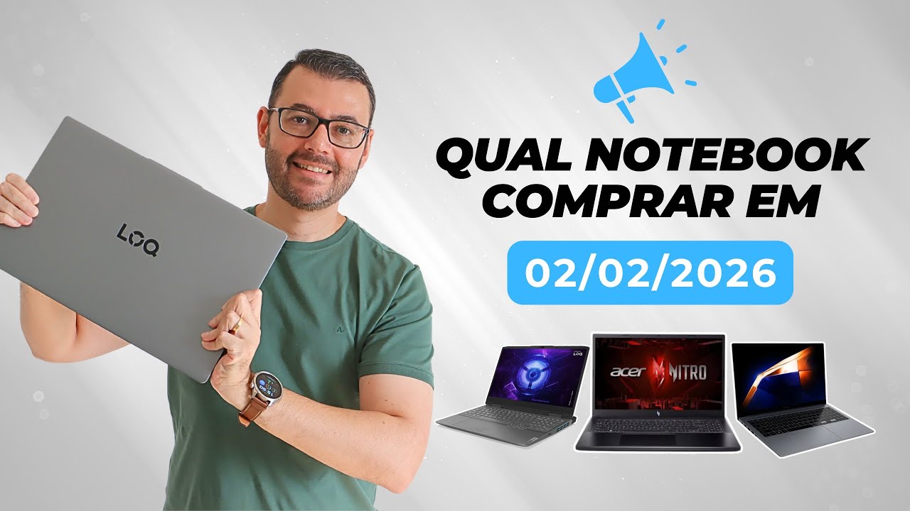 Qual notebook comprar em 2.2 2026 As melhores oportunidades!