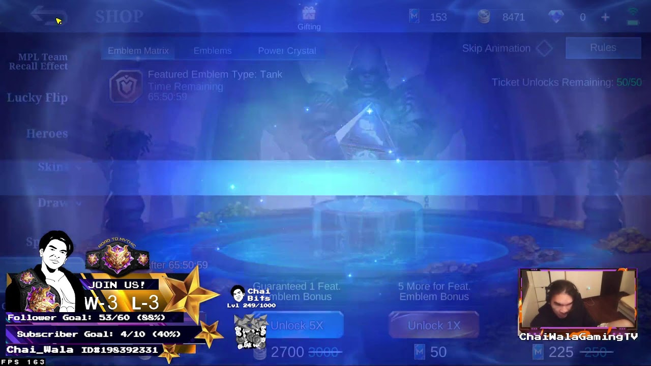 Follow Subscribe Play with the Streamer