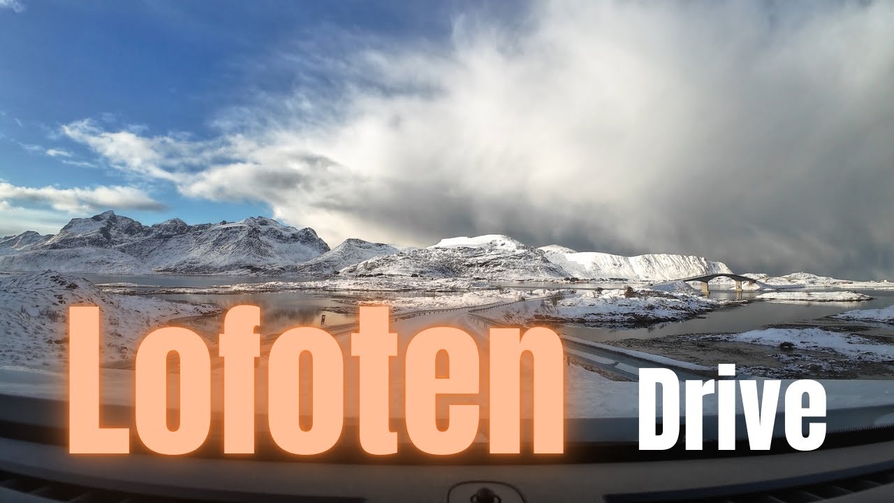 Winter Drive Through Lofoten's Panoramic Landscapes