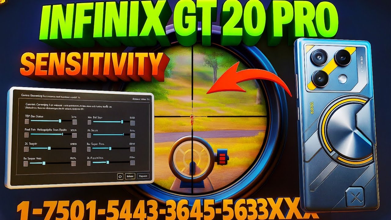Infinix Gt 20 Pro Pubg 3.8 Sensitivity || Infinix Gt 20 Pro Pubg Best Sensitivity Settings 2025