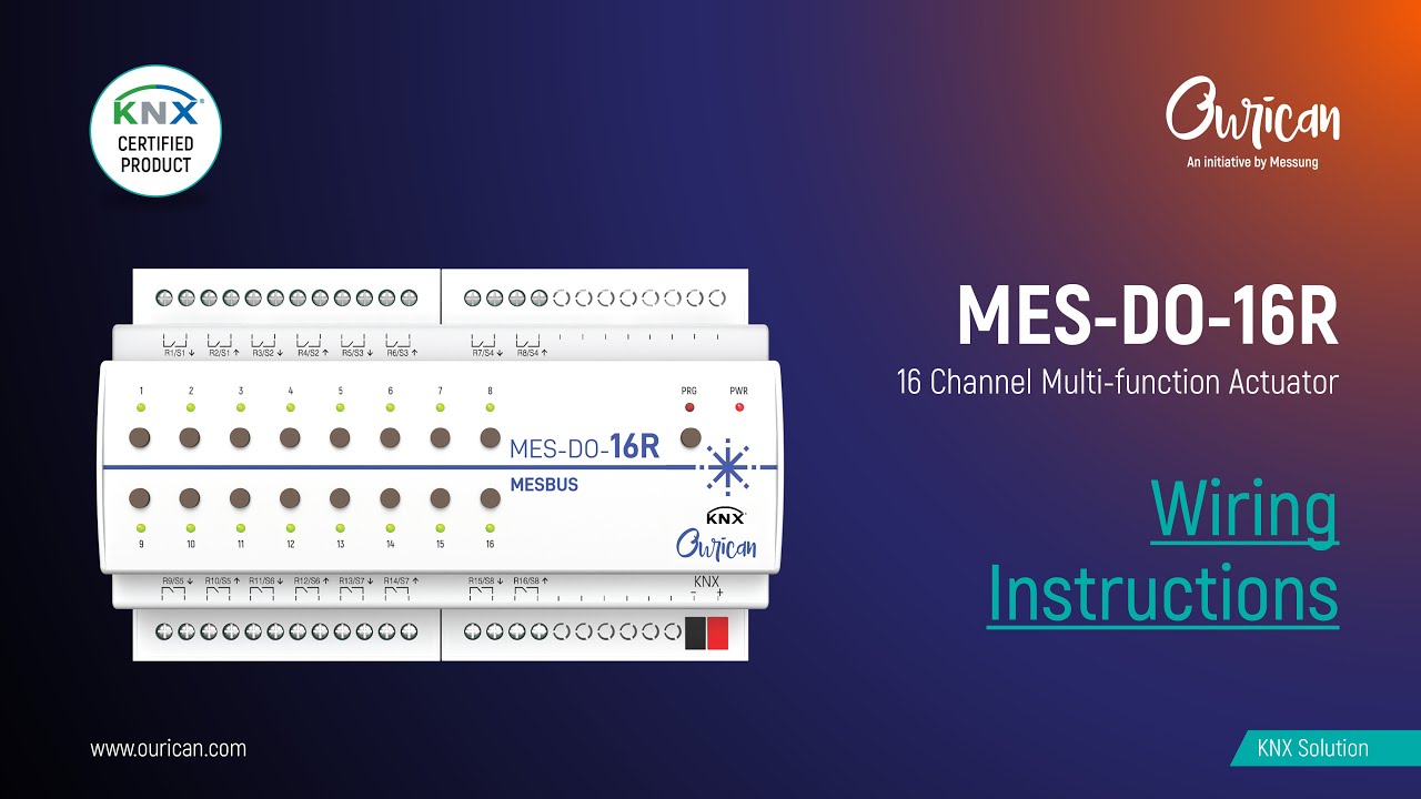 MES DO 16R | Wiring Instructions | Messung Ourican | #OuricanAutomation