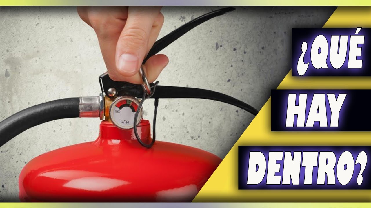 ⚠️ ¿Cómo funciona un extintor?, lo desmontamos para ver su interior.