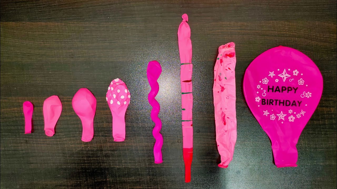 Small and Big Pink Balloons satisfying Unboxing ASMR 🎈💗#asmr #satisfying #balloonexperiment #pink 