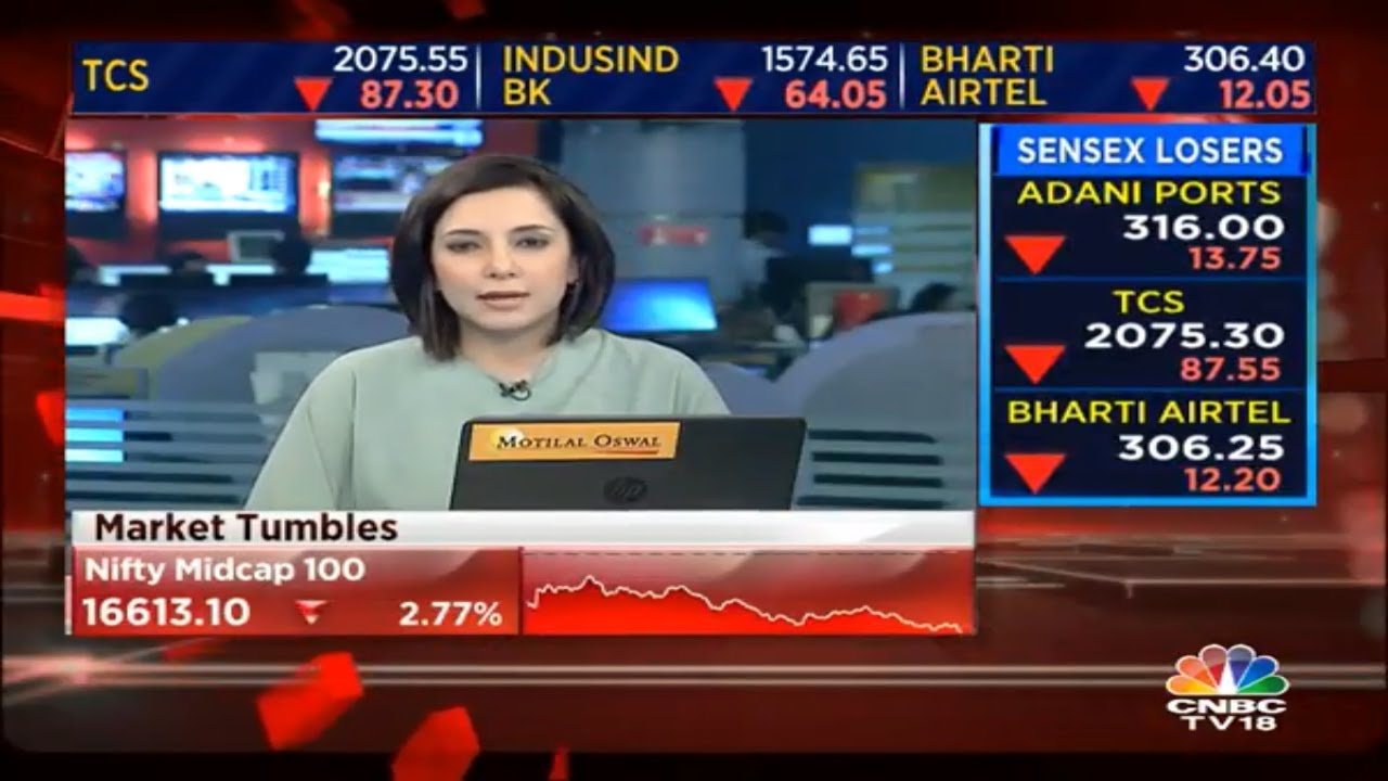 Market Live: Bears Grip Dalal Street; Sensex Falls 850 Pts; Nifty Down 200 Pts