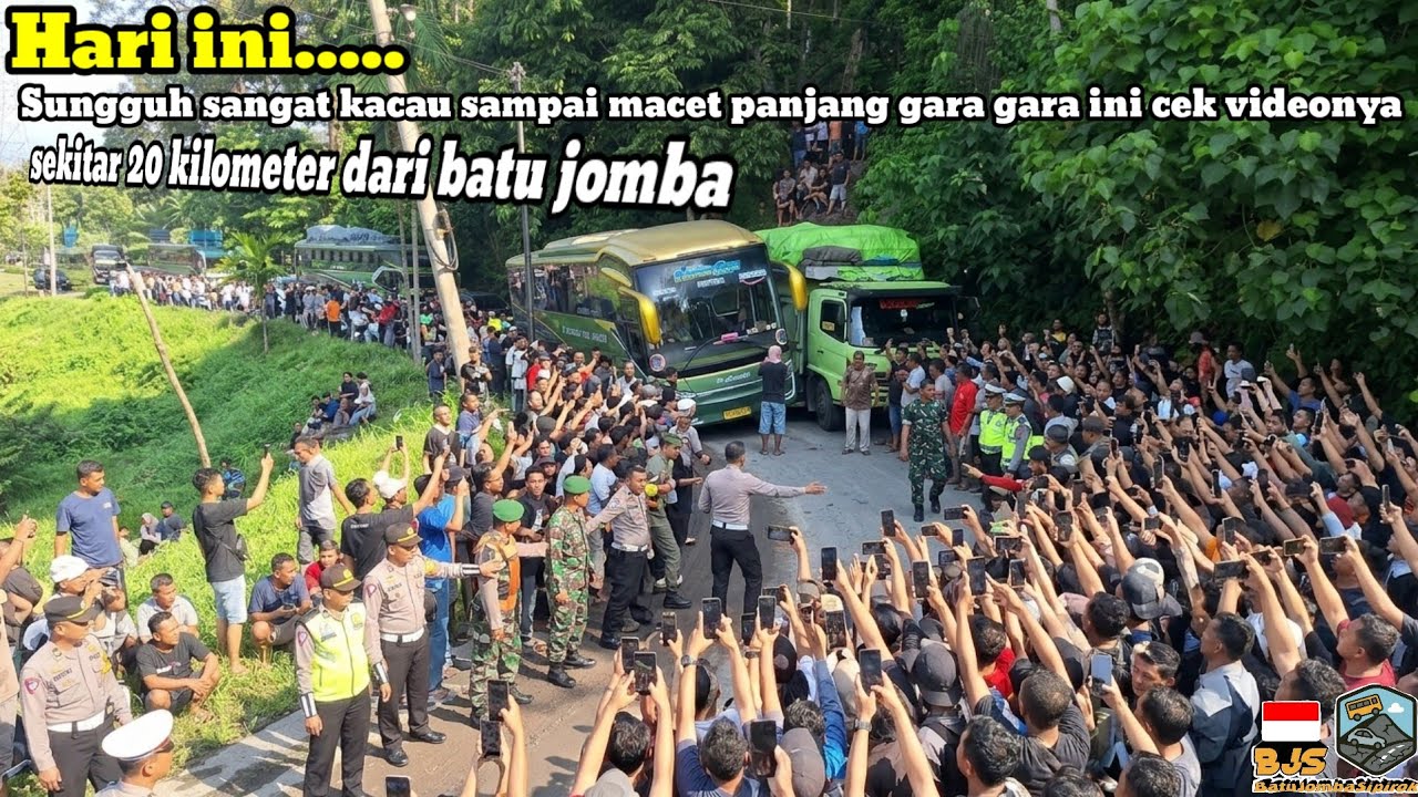 Hari ini‼️Sungguh sangat kacau sampai macet panjang gara gara ini cek videonya 20kilo dari batujomba