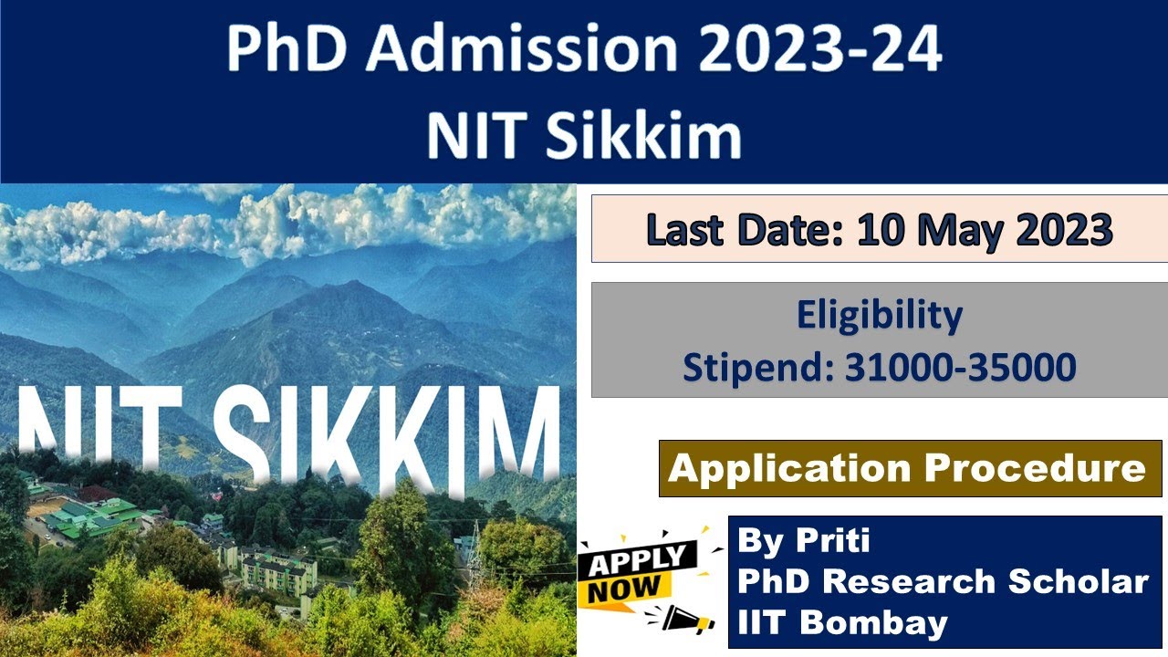 NIT Sikkim PhD Admission 2023 | PhD Admission 2023