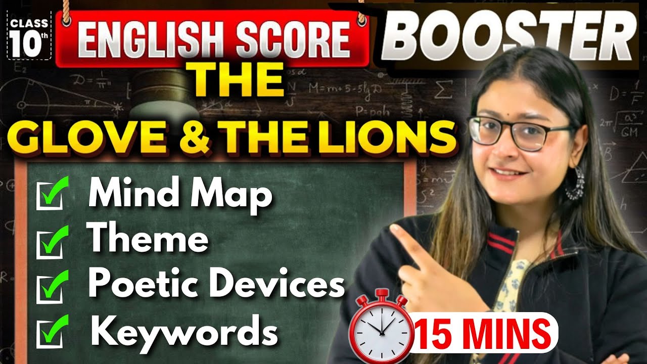 The Glove And The Lions 🔥 ICSE Class 10 English Score Booster | Quick Summary | ICSE 2026 | Nikita
