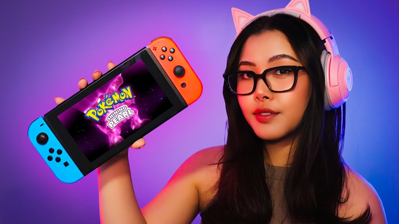 ASMR ✨ My First Pokémon Game! 🎮 Soft Whispers & Controller sounds ✦ Part 1 - Choosing My Starter 🔥🌿💧