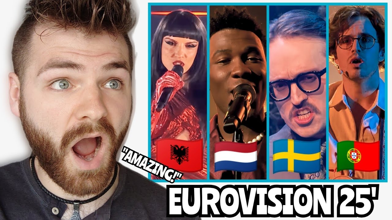 Netherlands 🇳🇱 & Albania 🇦🇱 & Portugal 🇵🇹 & Sweden 🇸🇪 LIVE | Semi-Final | Eurovision 2025 | REACTION